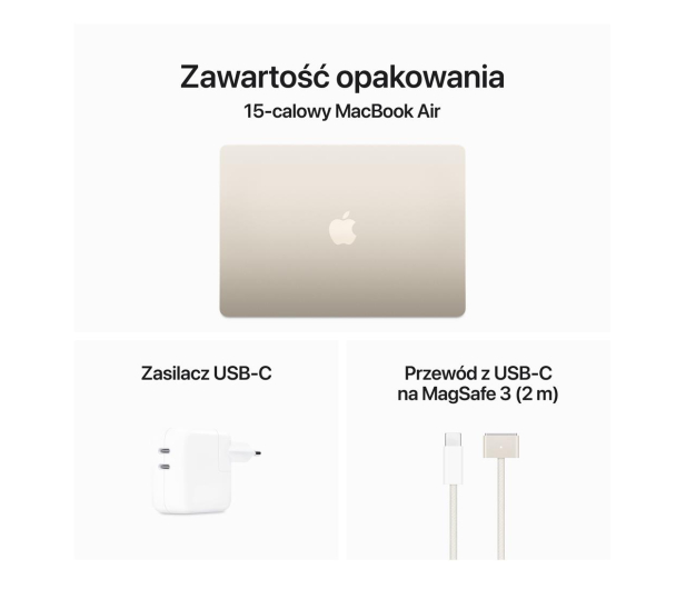 Apple MacBook Air M3/16GB/256/Mac OS Księżycowa poświata 10R GPU - 1292444 - zdjęcie 10